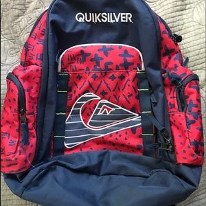 Blue and red Quicksilver Backpack
